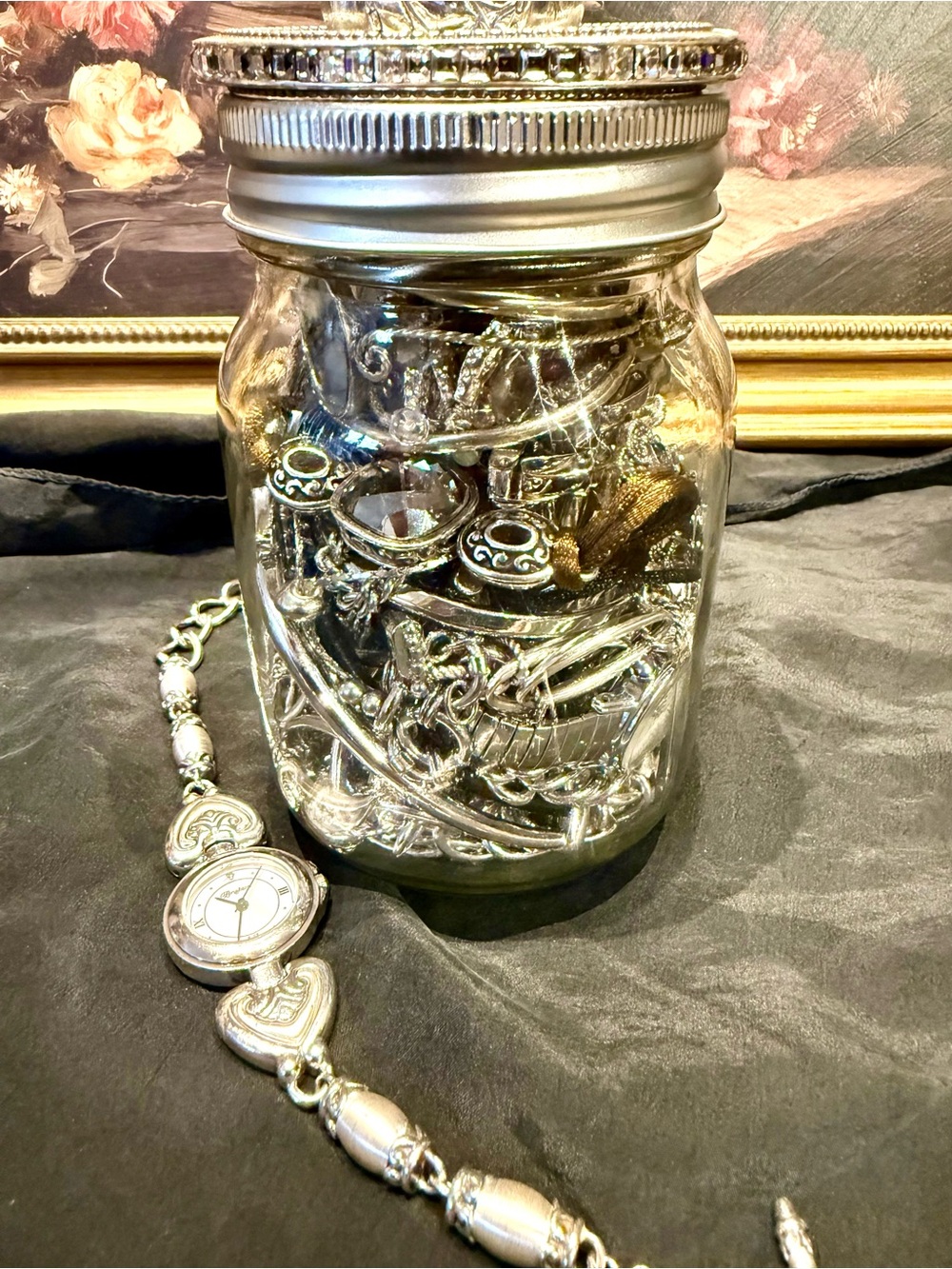Brighton Jewelry Jar 🩶🖤🩶🖤 - Picture 2 of 7